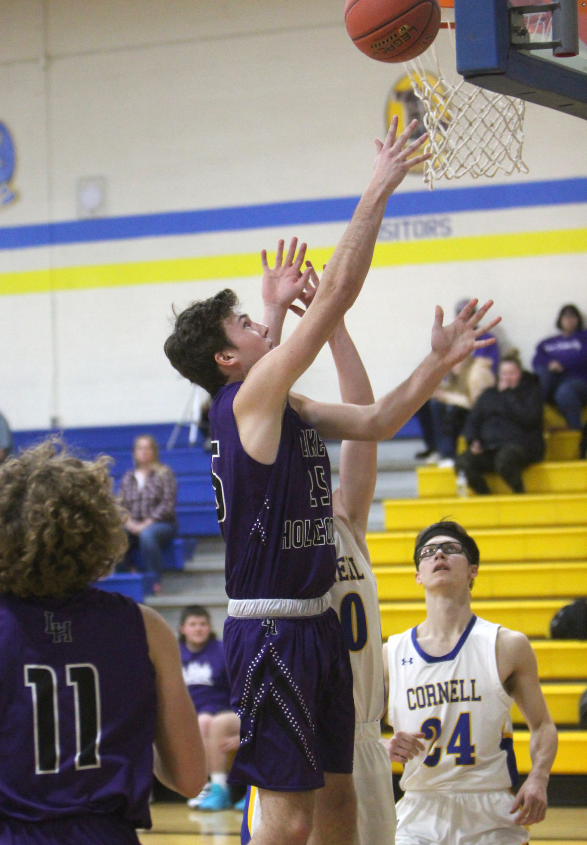 Lake Holcombe at Cornell boys basketball 1-14-22